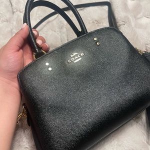 Black coach purse